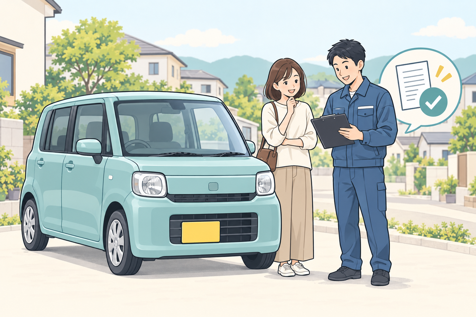 軽自動車の廃車について相談するイメージ